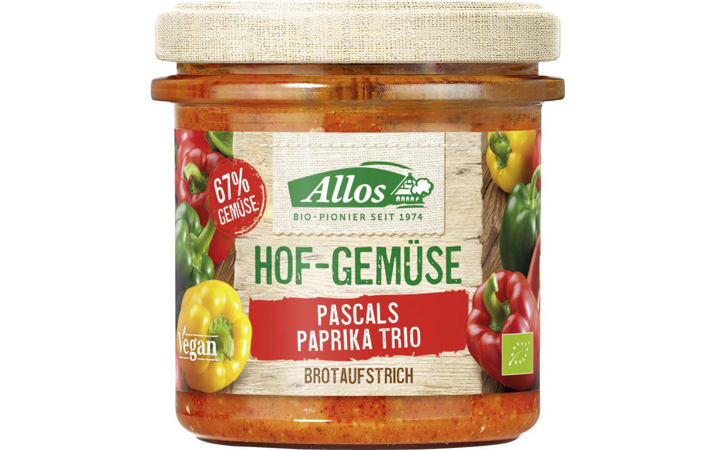Glas Bio Hofgemüse Brotaufstrich Paprika 135 gBrotaufstrich Paprika