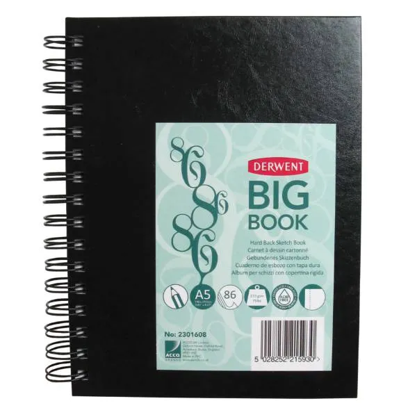 Derwent A5 Wireò Skitsebog - 86 sider - 110gram - Microperforeret