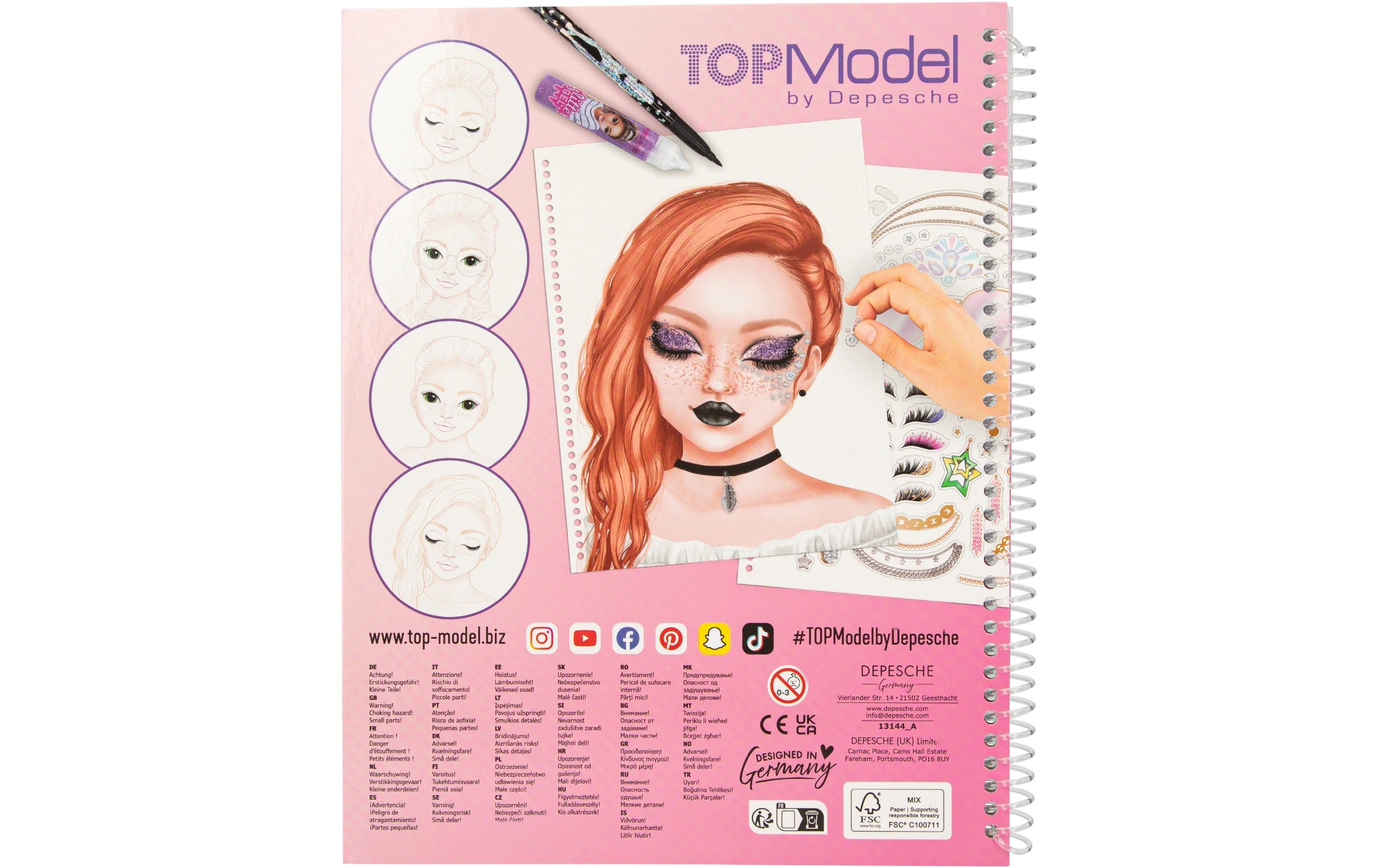 Malbuch Make up Top Model 60 SeitenAusmalvorlagen
