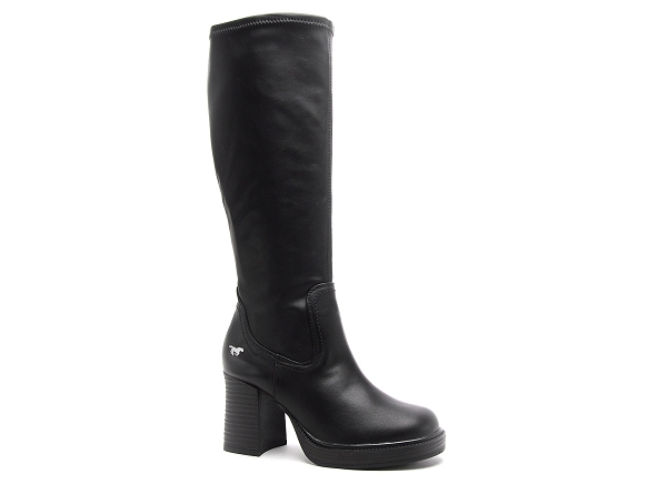 Mustang bottes talons femme 1474501 noir