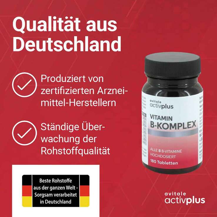 Activplus Vitamin B Komplex Tabletten, 180 St