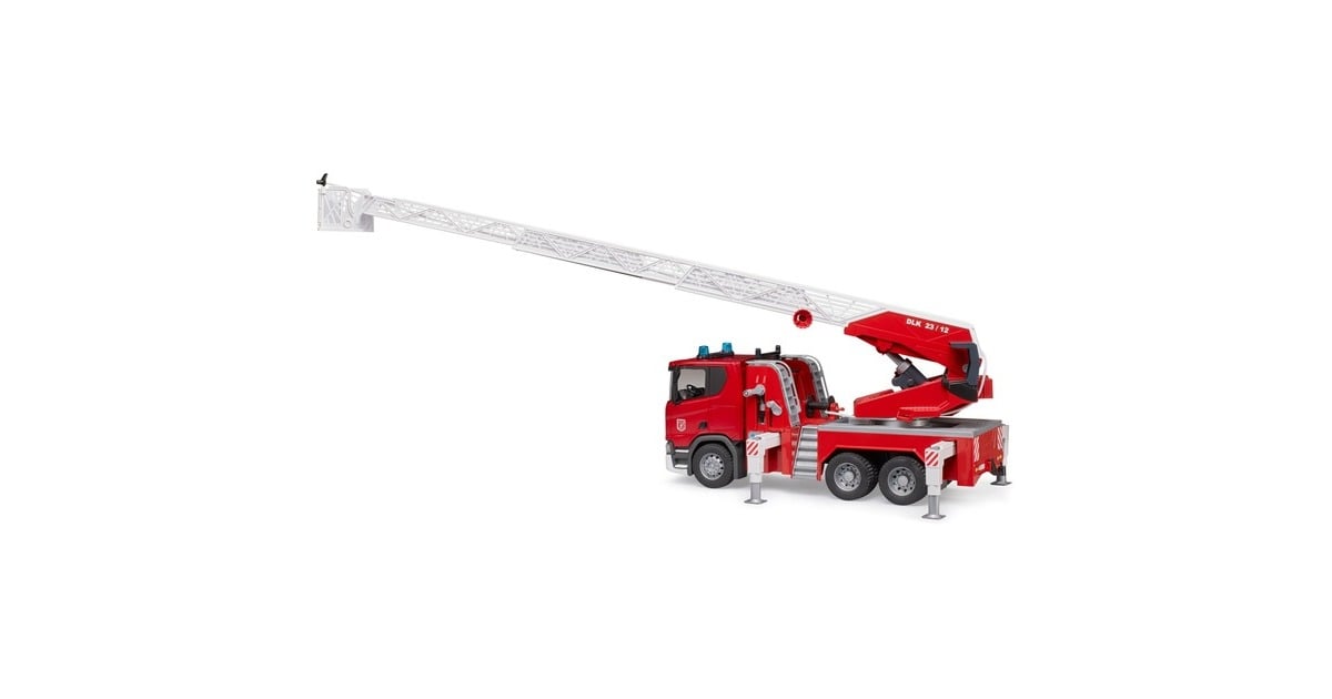bruderScania Super 560R brandweerwagen met ladder, waterpomp en licht en geluid Modelvoertuig  (03591)