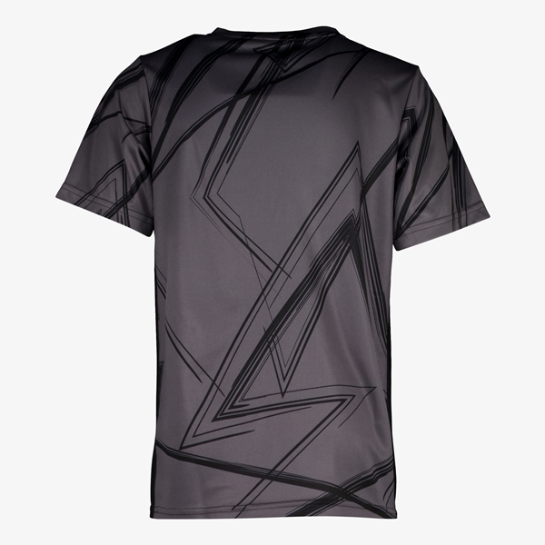Dutchy Dry kinder voetbal T-shirt zwart grijs