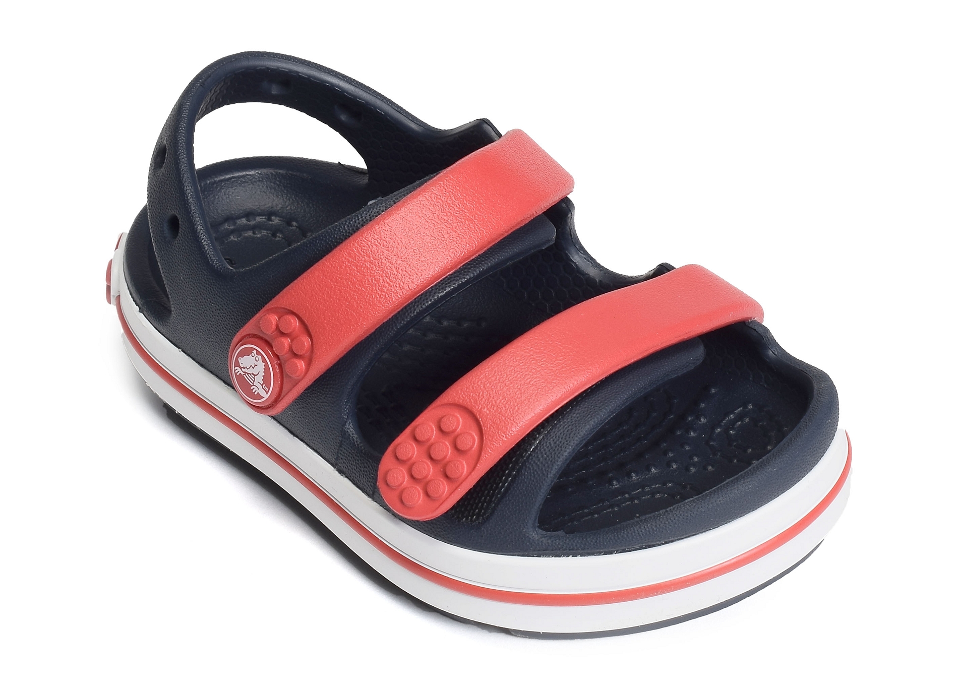 Crocband cruiser sandal boy marine rouge
