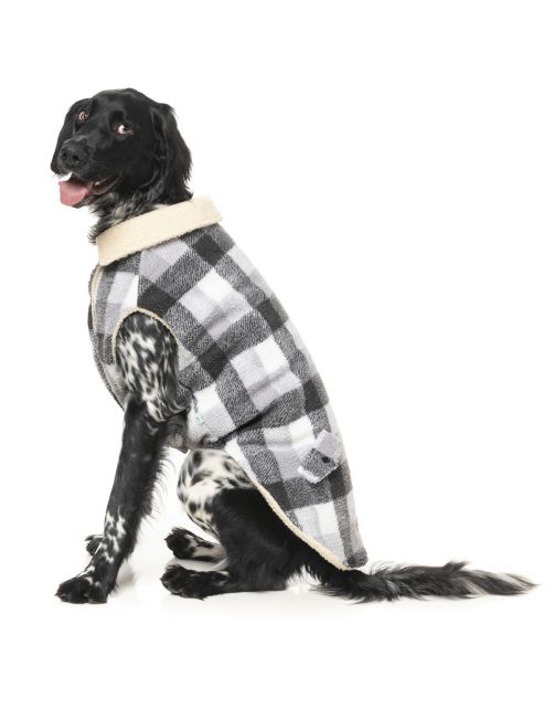 Fuzzyard The Lumberjack Grijs&Wit - Hondenkleding