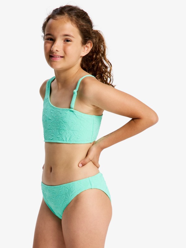 Hippie Hour Set Ensemble bikini bralette deux pièces Vert Filles 6-16 ans