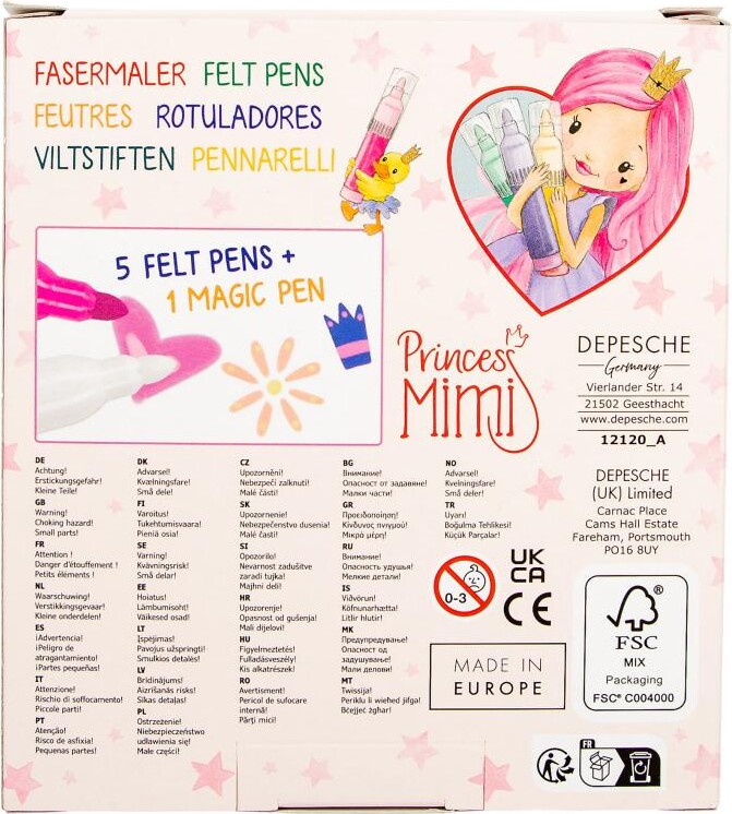 Princess Mimi - Magiske Tusser Sæt - 5 Stk