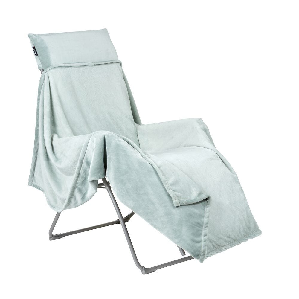 Polarfleece - Decke für Relaxliegen Flocon Fleece Grün Boreale