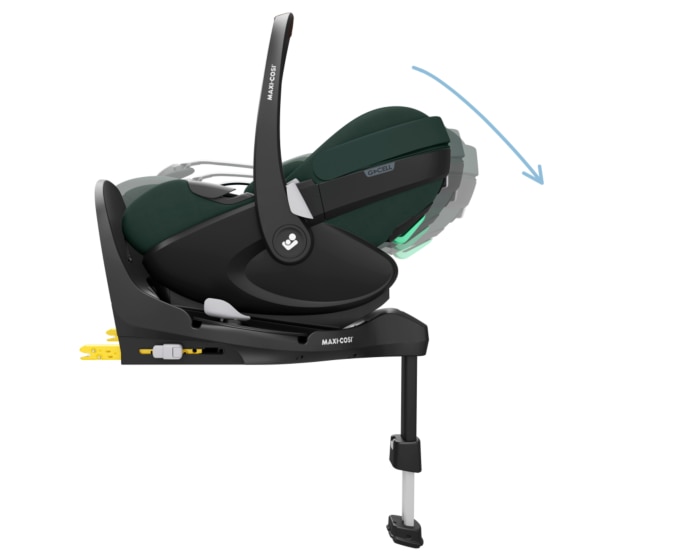 Pebble 360 Pro² 0 - 18 M  40 - 87 cm  0 - 13 kg    Innovative SlideTech® Technologie |    Flache Liegeposition |    ClimaFlow zur Temperaturregulierung |    Easy-in-Gurt |    G-CELL Seitenaufprallschutz |