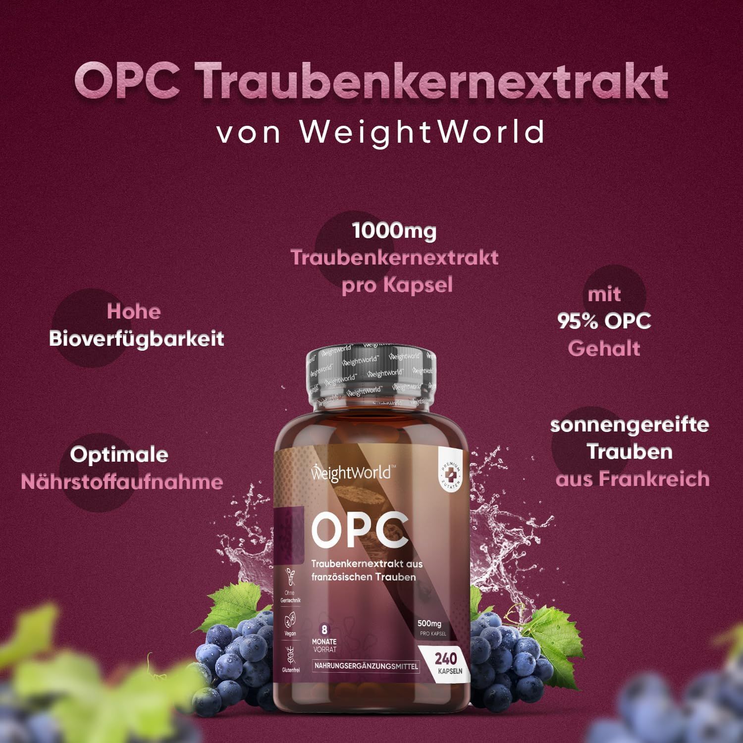 WeightWorld OPC Traubenkernextrakt