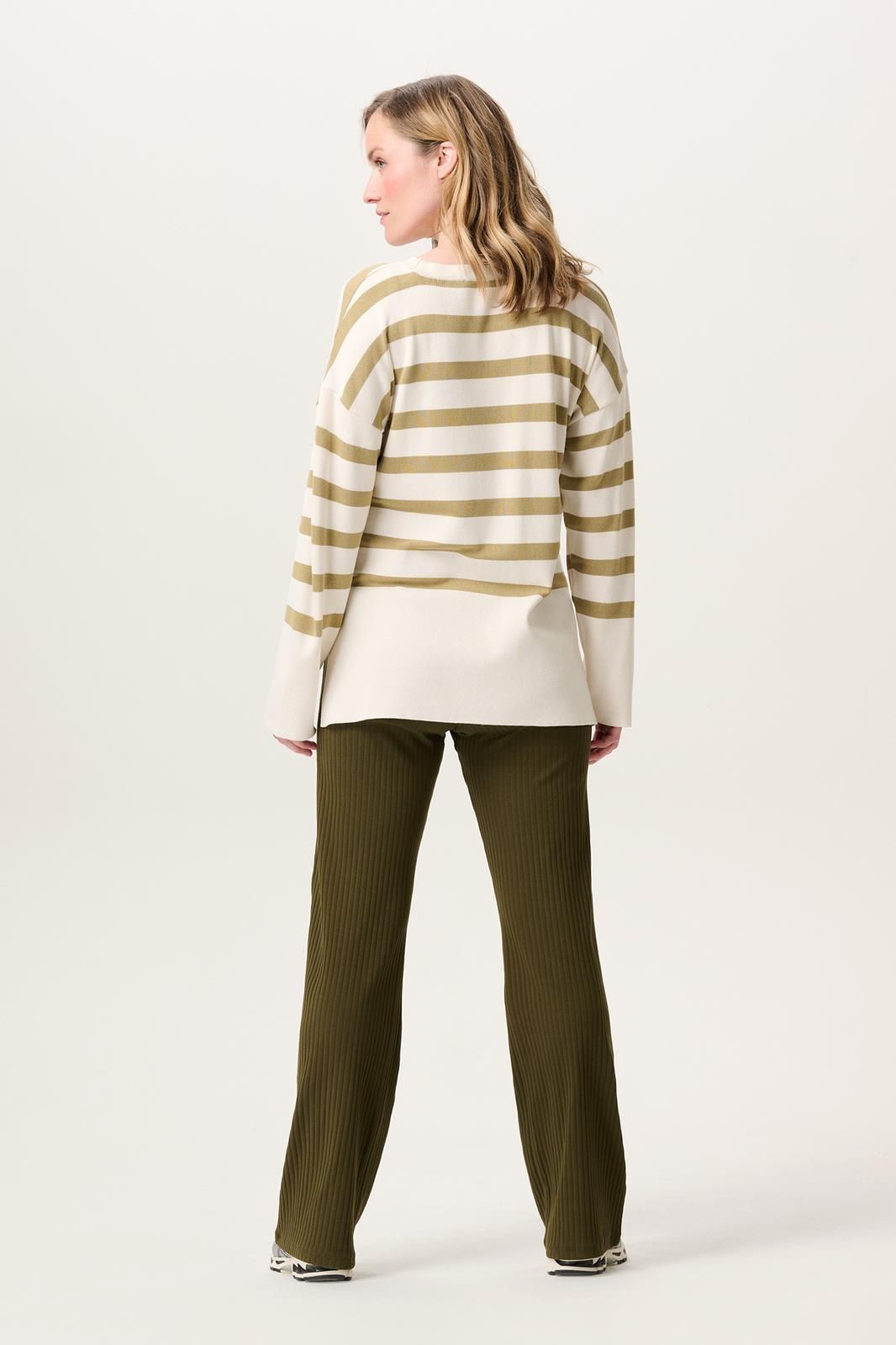 Noppies Maternity Trui met voedingsfunctie Skive - Khaki