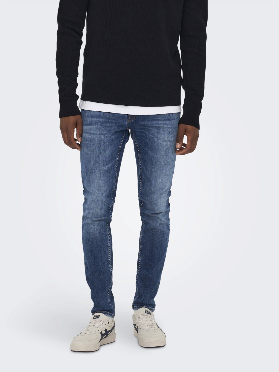 ONSWARP Mittlere Taille Skinny Fit Jeans Blue Denim