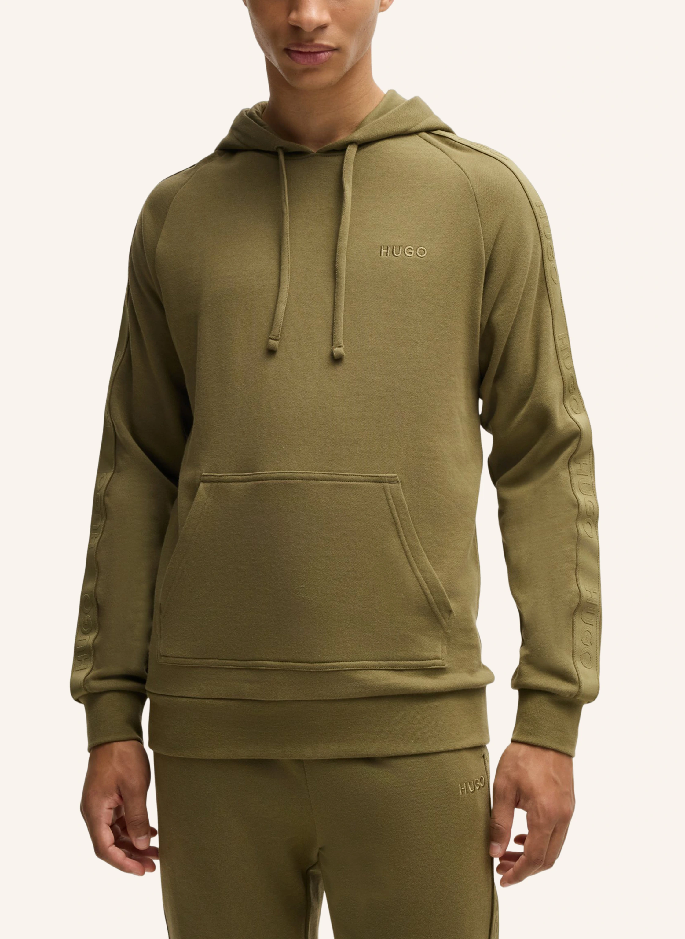 HUGO Loungewear Oberteil TONAL LOGO HOODIE Regular Fit