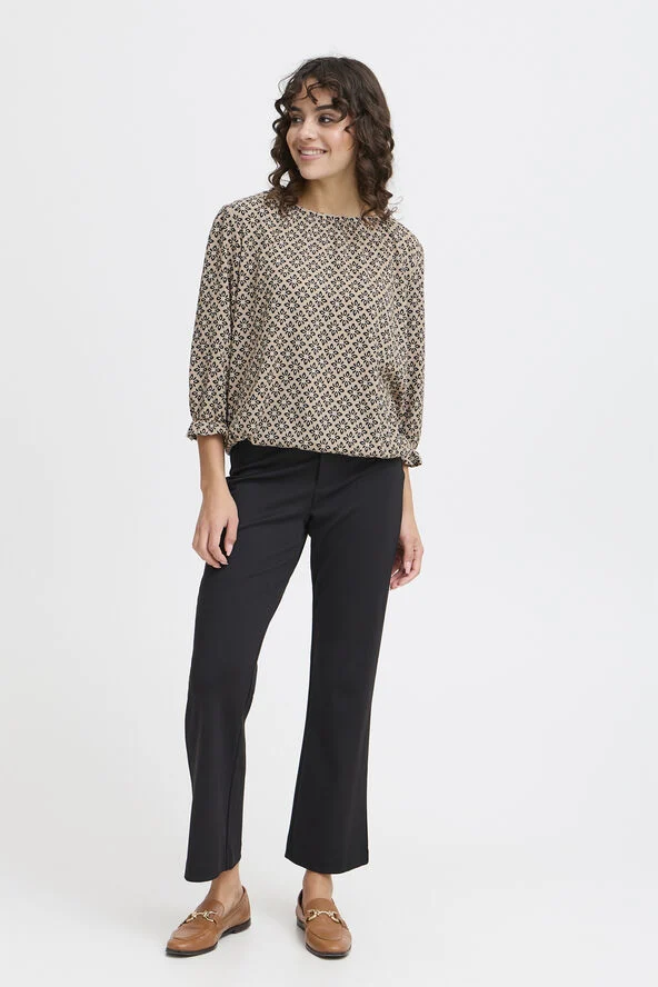Fransa FRENORA TEE 1 Silver mink mix