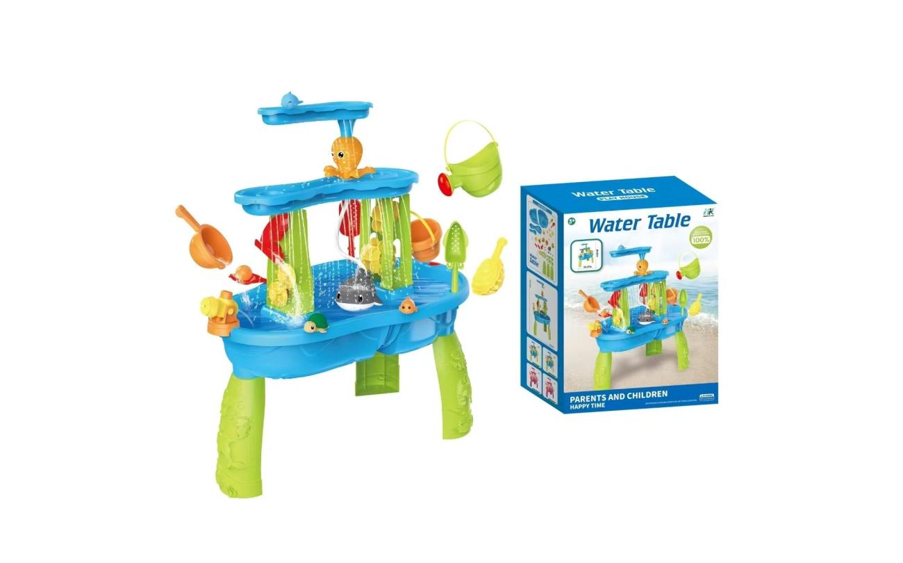 Watertafel met waterval op batterijen