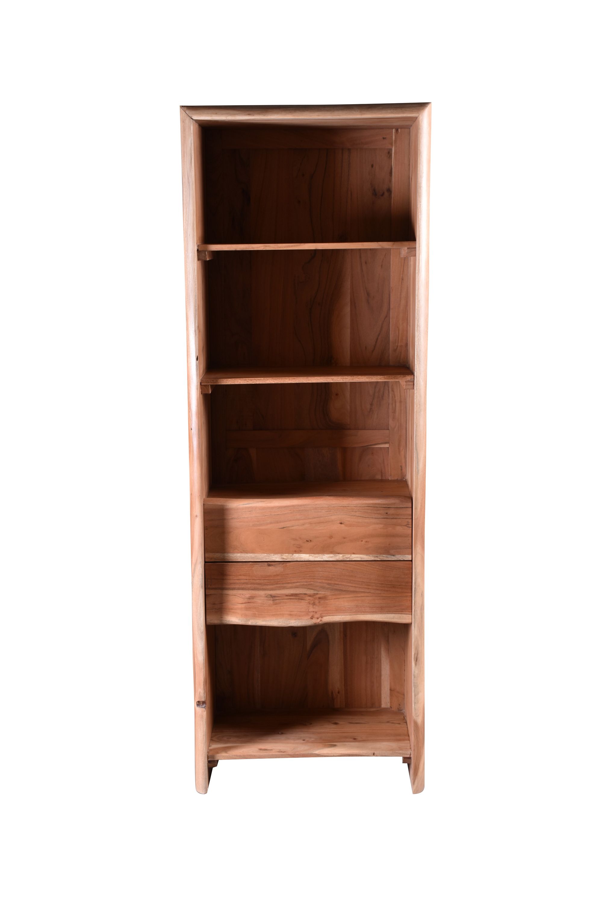 Standregal Albera Akazie natur Bücherregal Wohnzimmer Esszimmer Regal Ablage