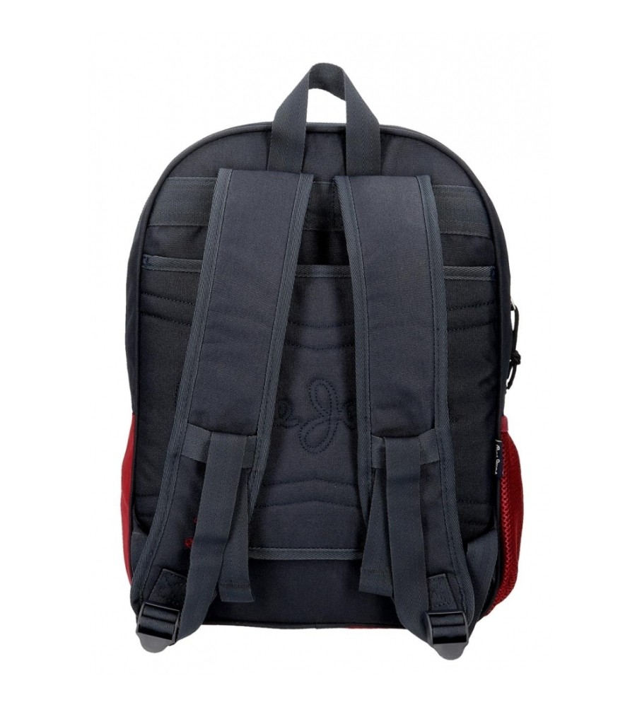 Pepe Jeans Mochila escolar dos compartimentos Pepe Jeans Clark 40cm rojo