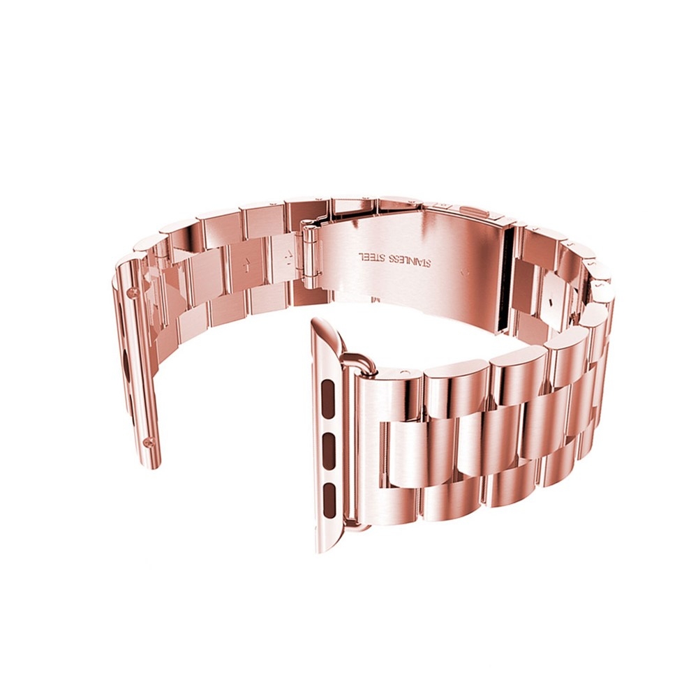 Apple Watch (49/46/45/44 mm) Klassisches Edelstahl Armband - Roségold
