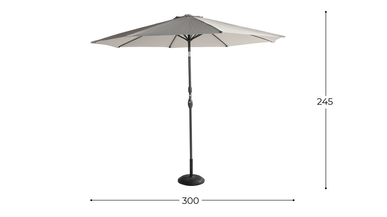 Parasol Light Grey 14.098.006 Sunline B300 x D300 x H245 cm