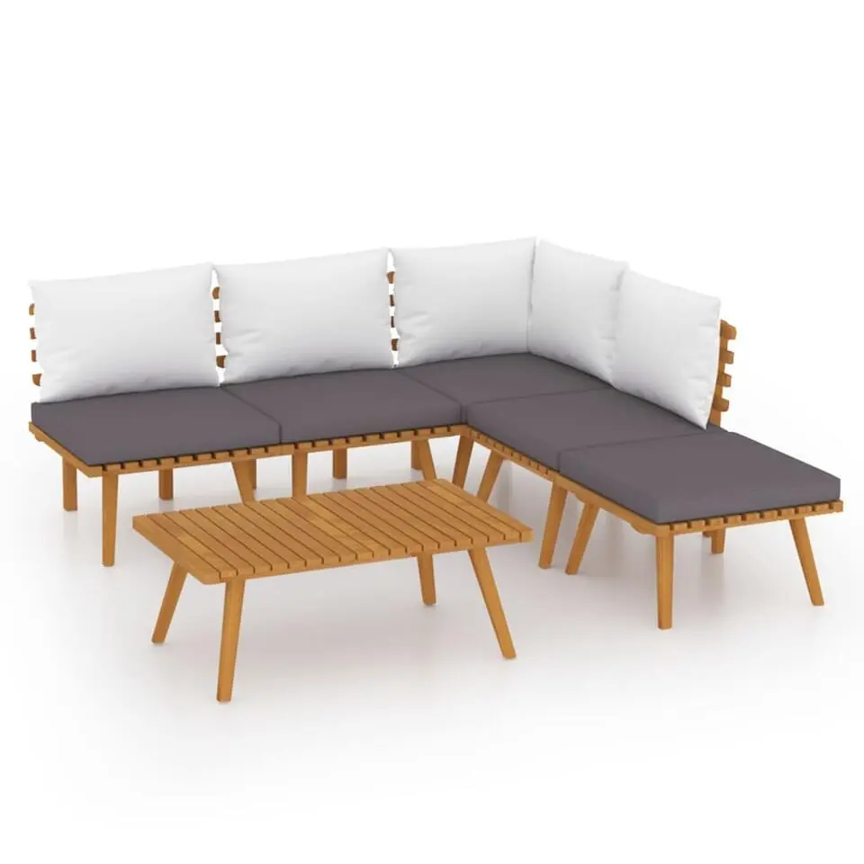 vidaXL - Loungeset - Bruin - Acaciahout