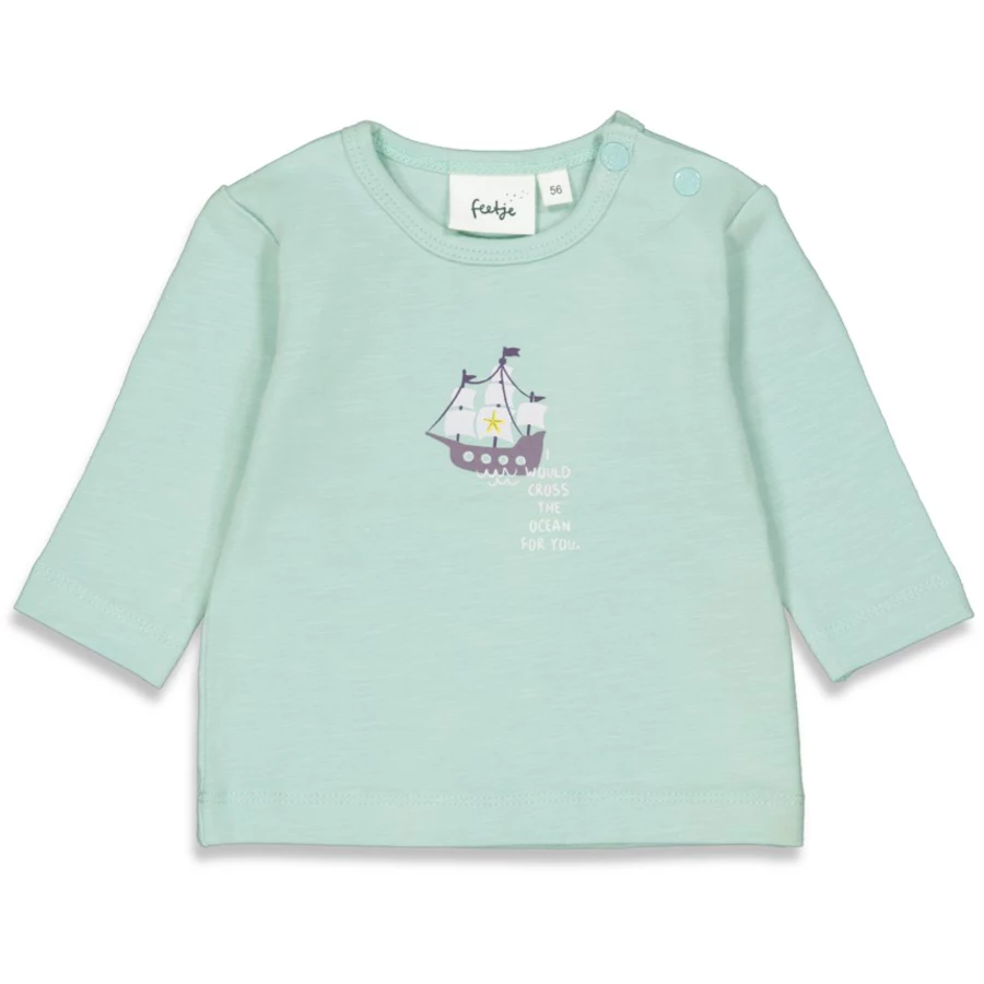 Feetje Langarmshirt Tiny Pirate Minze
