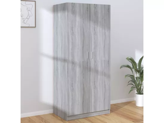 Garde-robe Sonoma gris 80x52x180 cm Bois d'ingénierie