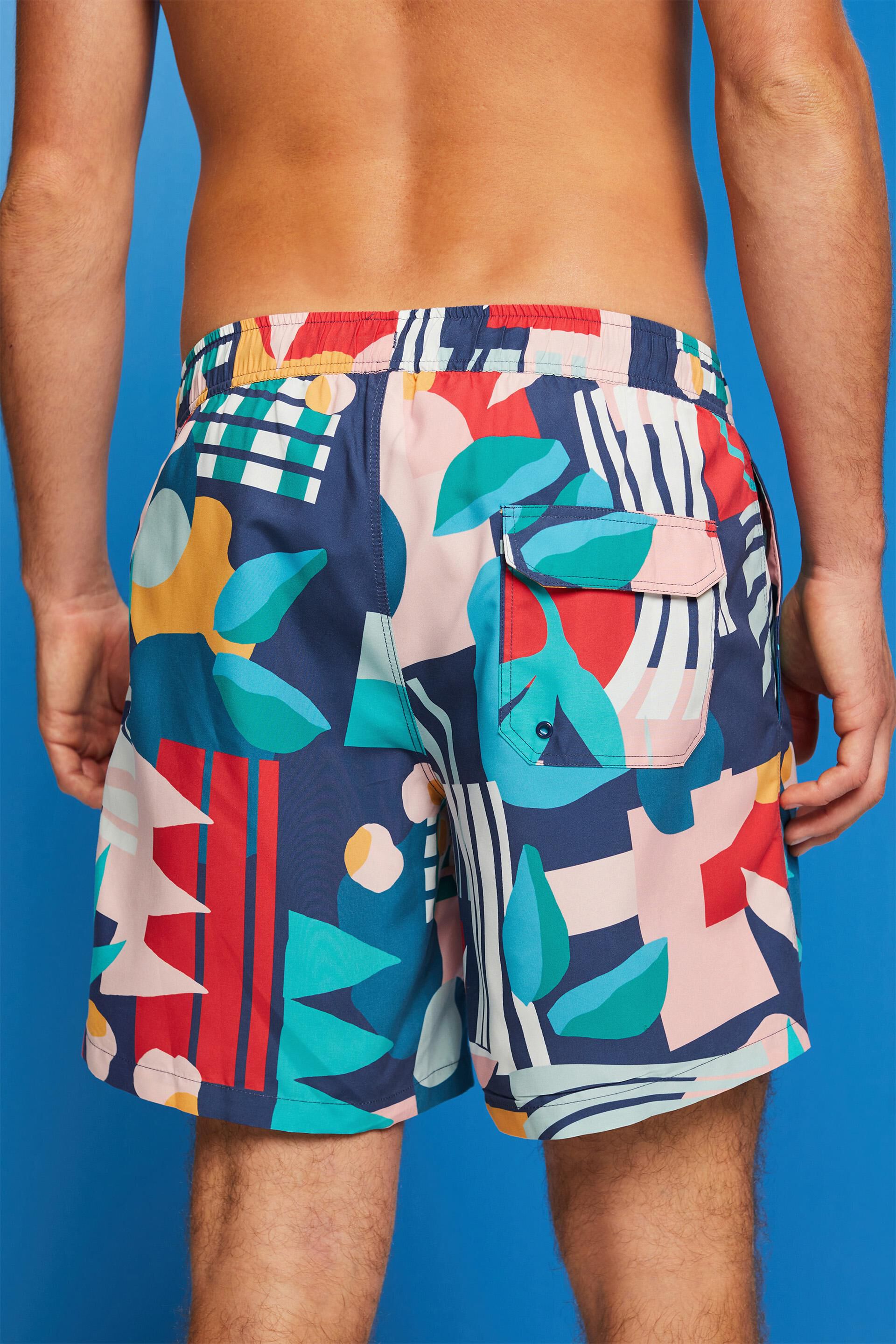 Short de bain à motif all-over