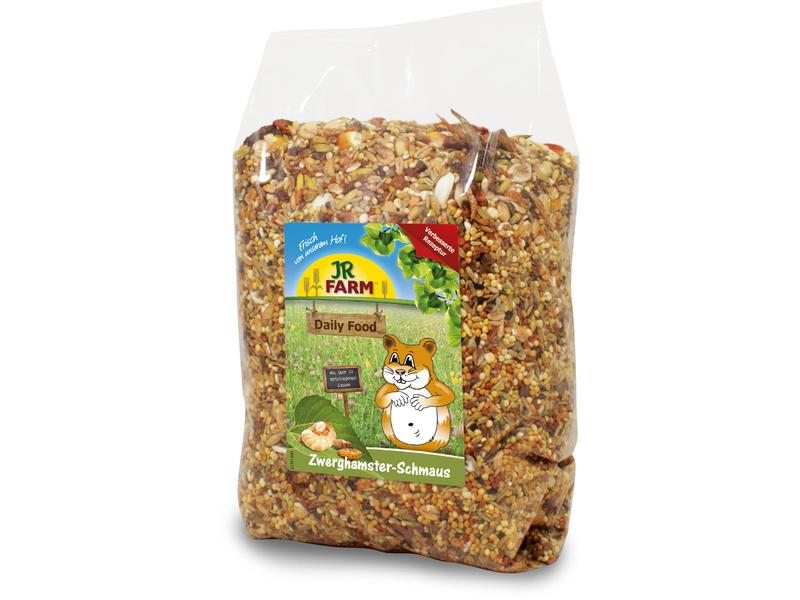 JR Farm Hauptfutter Basic Zwerghamster-Schmaus 600 g Alleinfuttermittel für Zwerghamster