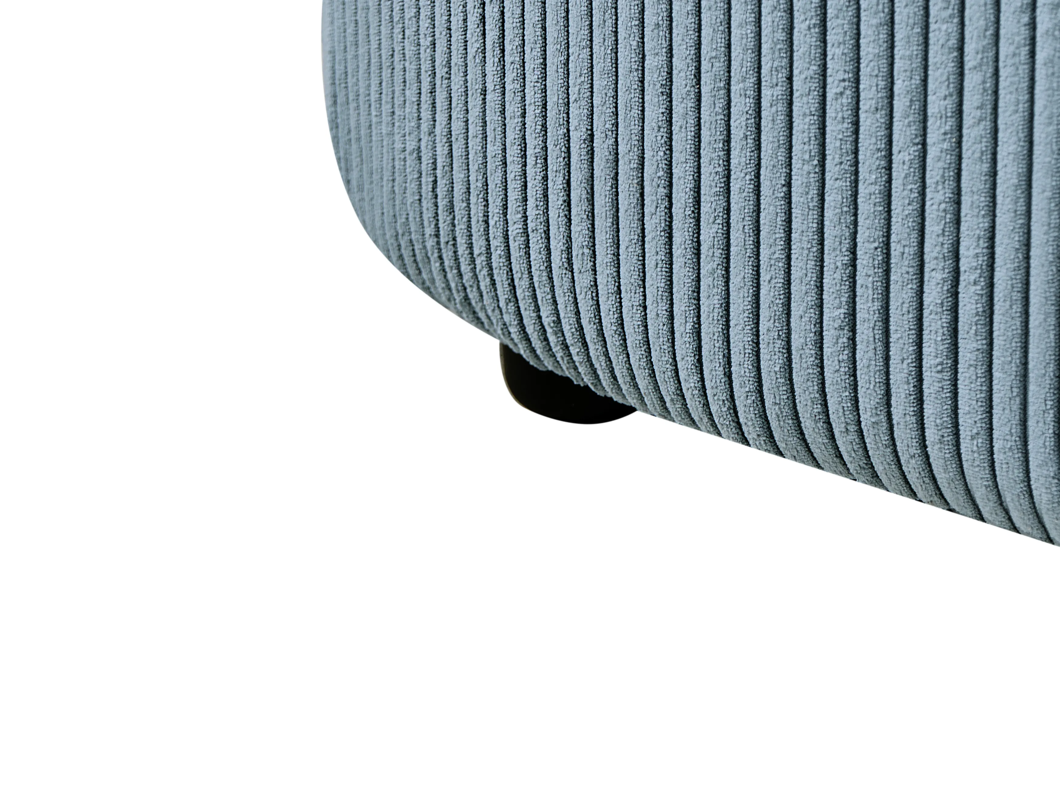 Linkszijdige chaise longue VANVEY Corduroy Blauw