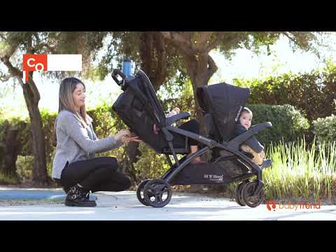 Baby Trend Poussette Sit N' Stand® Double 2.0 - Noir Dash