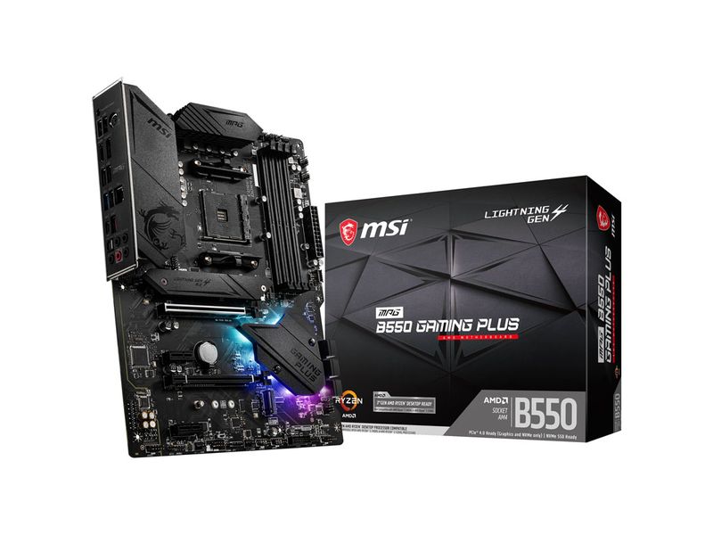 MSI Mainboard MPG B550 GAMING PLUS Gaming Mainboard mit B550 Chipsatz