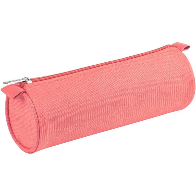 Trousse textile ronde Ø7x22 cm, 3 couleurs assorties - - Assortis