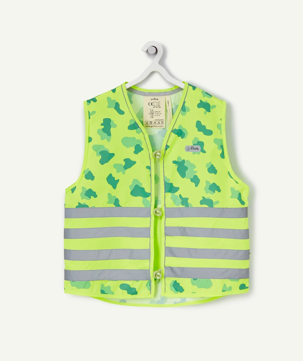 GOFLUOGILET DE SÉCURITÉ CAMOU VERT IMPRIMÉ CAMOUFLAGE