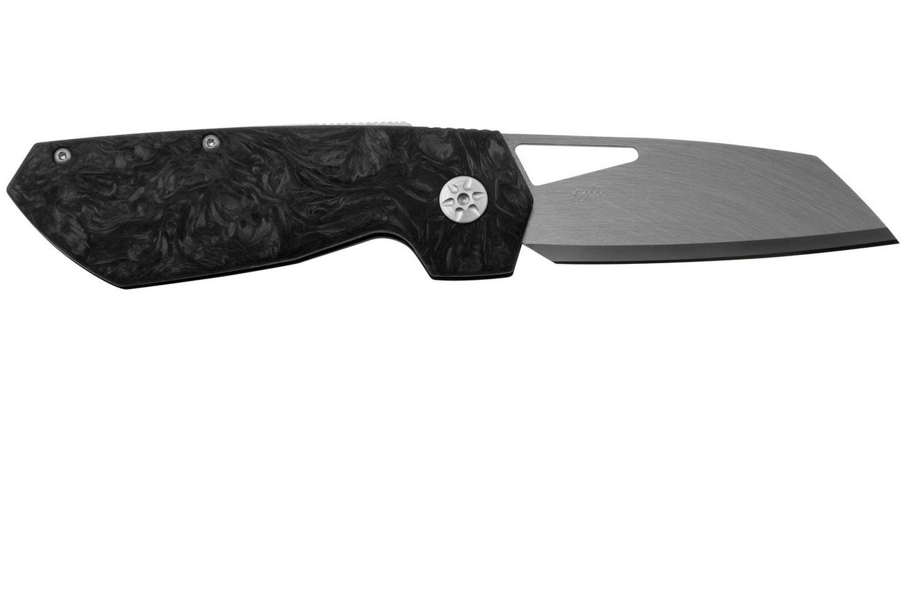 Maserin W1, 373-WTN, Tungsten, Black FatCarbon, zakmes, Atillio Morotti design