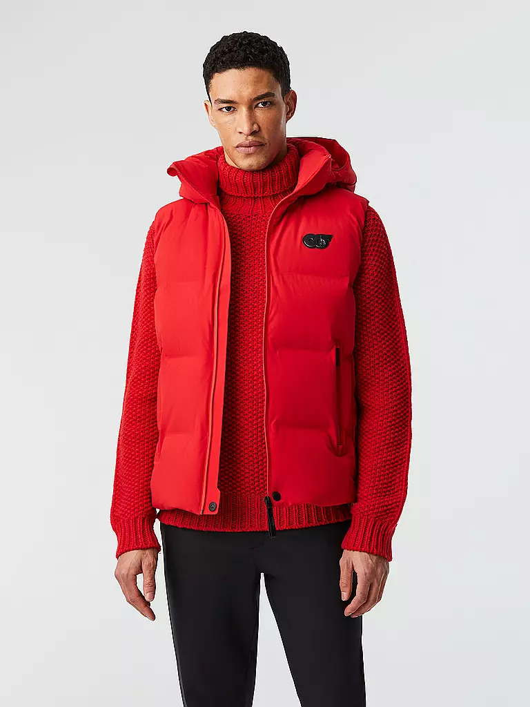 ALPHATAURI Daunensteppgilet DICK OCOAV rot