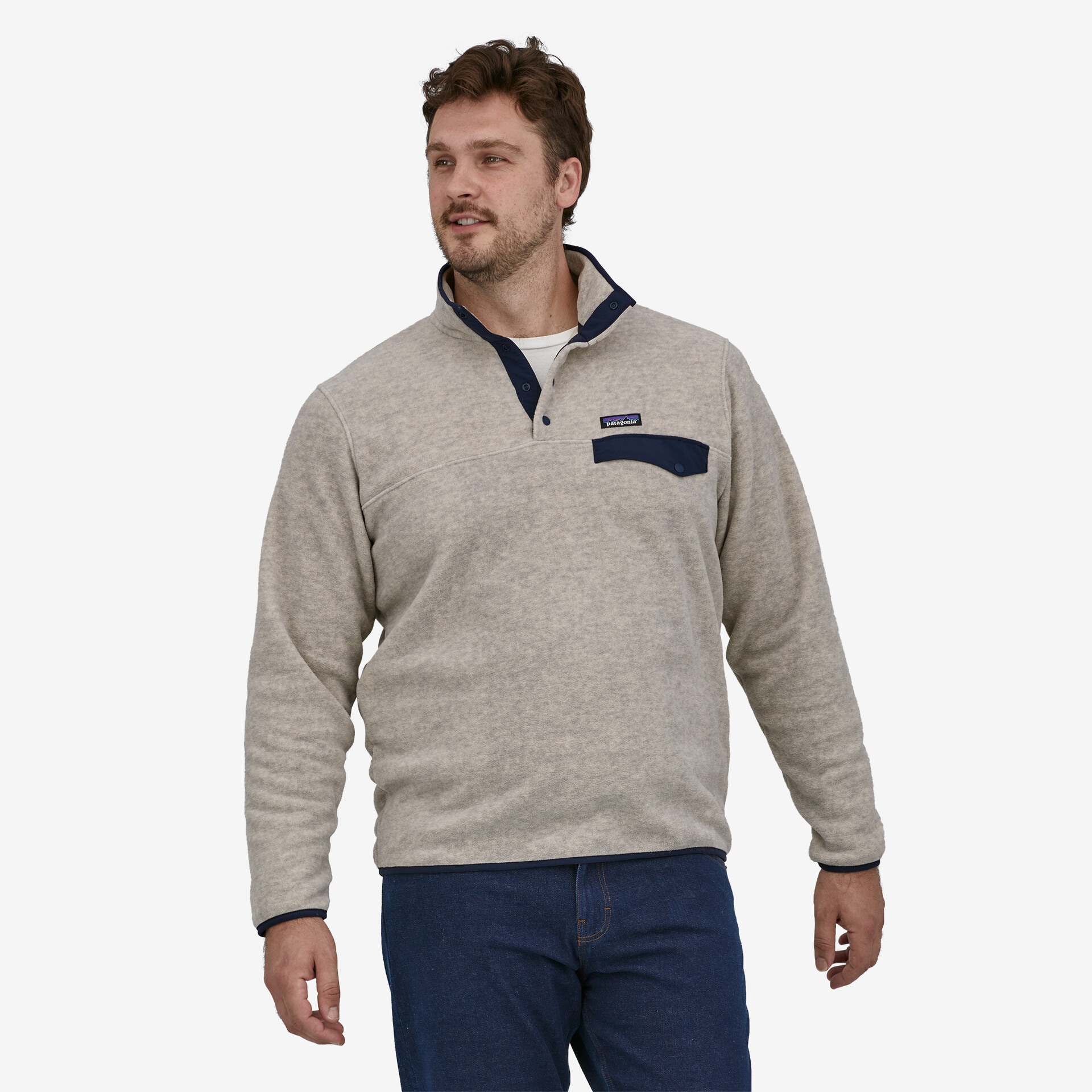 Patagonia LW Synch Snap-T P/O, Mann<br>Supermyk og deilig fleecegenser!