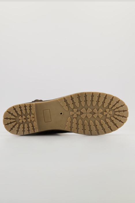 Lederstiefel, XXL-Schaft, Zierriegel, Weite H