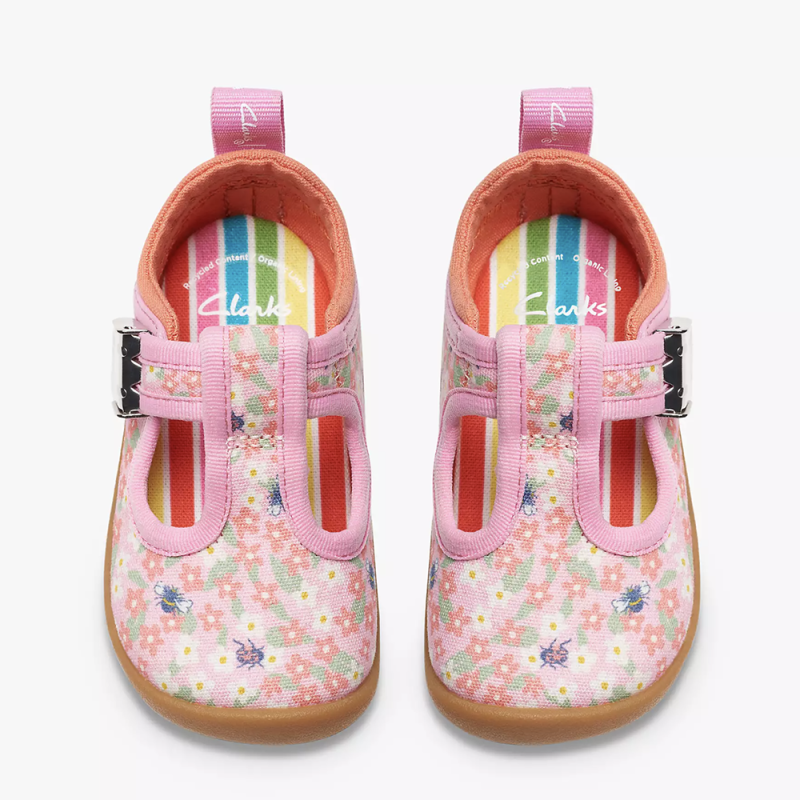 Clarks Clarks Roamer Bloom Pink Print