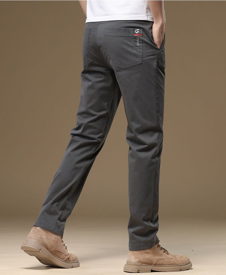 Nataro - Halfhoge effen rechte broek