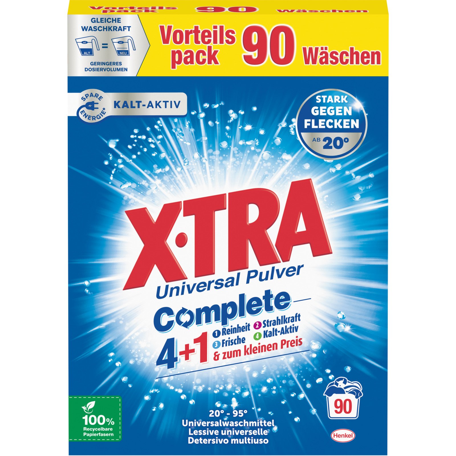 X-Tra Pulver Universal 90 Waschgänge