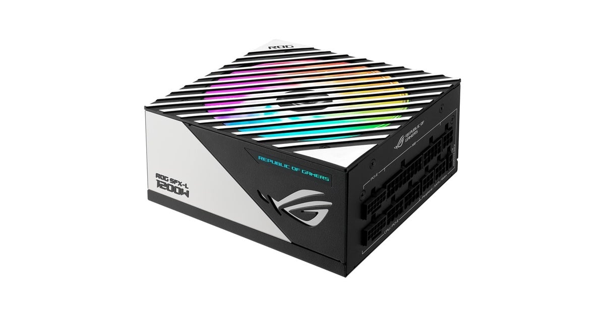 ASUSROG Loki SFX-L Titanium modulaire 1200 watt voeding   (Wit, 1x 12V-2x6, 4x PCIe)