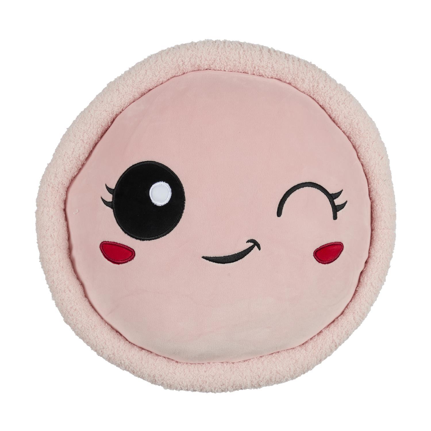 PELUCHE MACARON ROSE D.36CM KAWAII