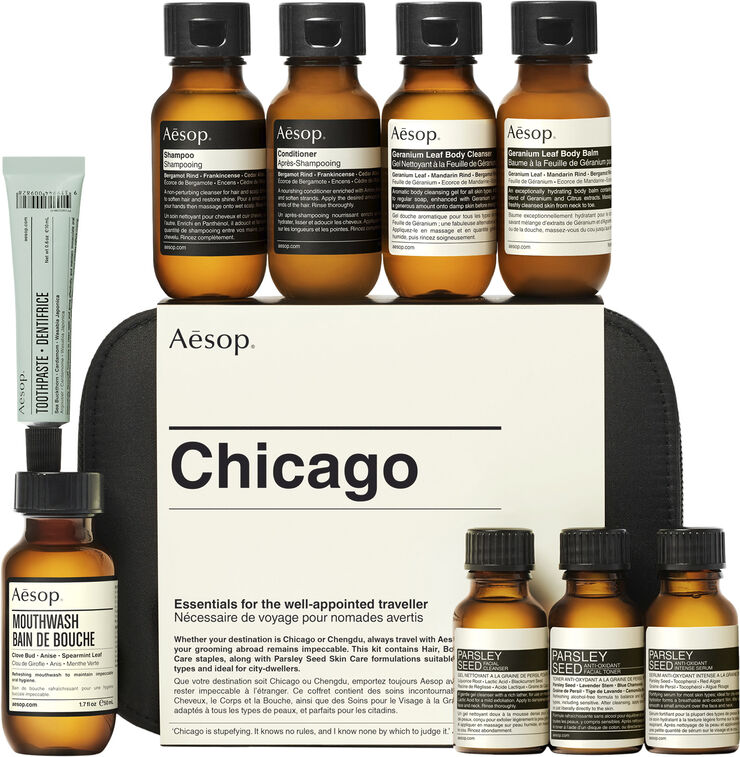Aesop Chicago travel sæt
