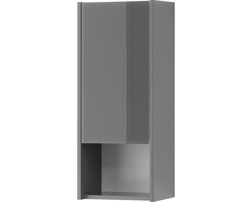 Pelipal xpressline 3261 grijze wandkast met glazen front BxHxD 30 x 70 x 16 cm