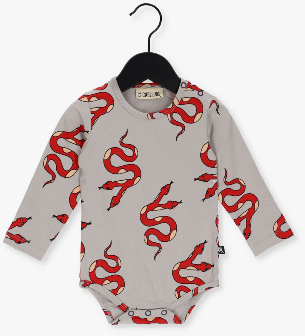 CARLIJNQ grijze carlijnq  serpent - bodysuit