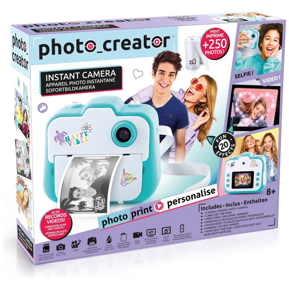 Photo Creator Sofortbildkamera mit 4-GB-SD-Karte