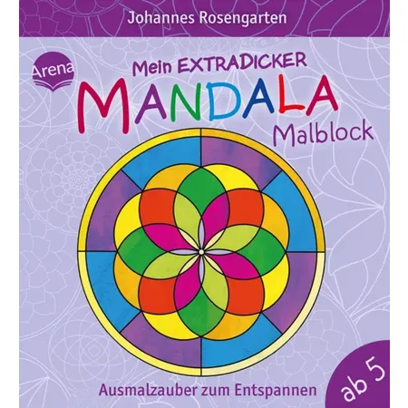 Arena Mein extradicker Mandala-Malblock. Ausmalzauber