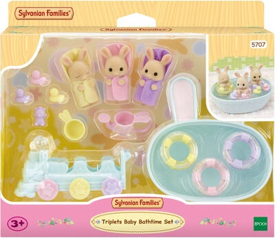 Sylvanian Families Dukkehustilbehør Triplets Baby Bathtime Set