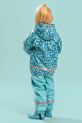 Nordbjørn Skagen Fôret Regnsett, Leopardy Aqua Sea