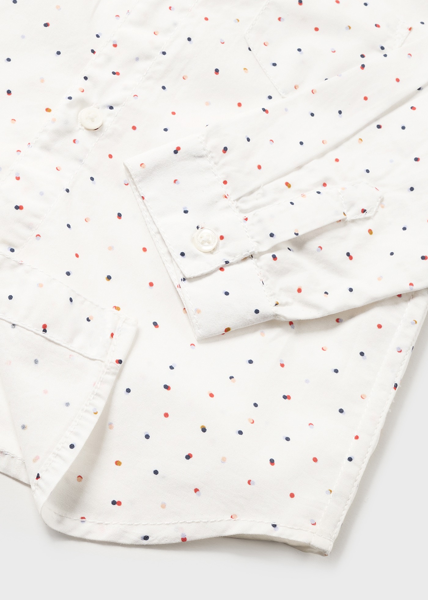Camisa de manga comprida com estampa em algodão sustentável para bebê
